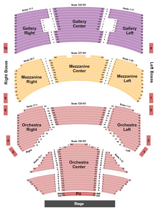 Sarofim Hall Wicked Seating Chart